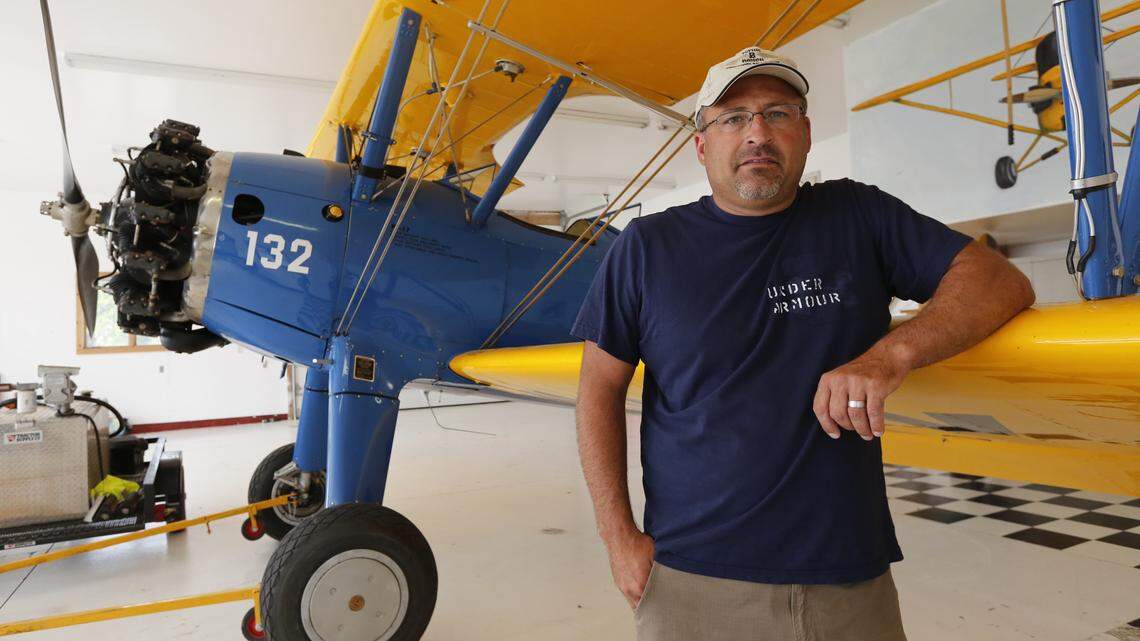 Dwayne Clemens is the Benton Airport manager and owner. His company, Clemens Aviation, plans to open a fixed-base operation at Jabara Airport in east Wichita next year. (Aug. 16, 2012)