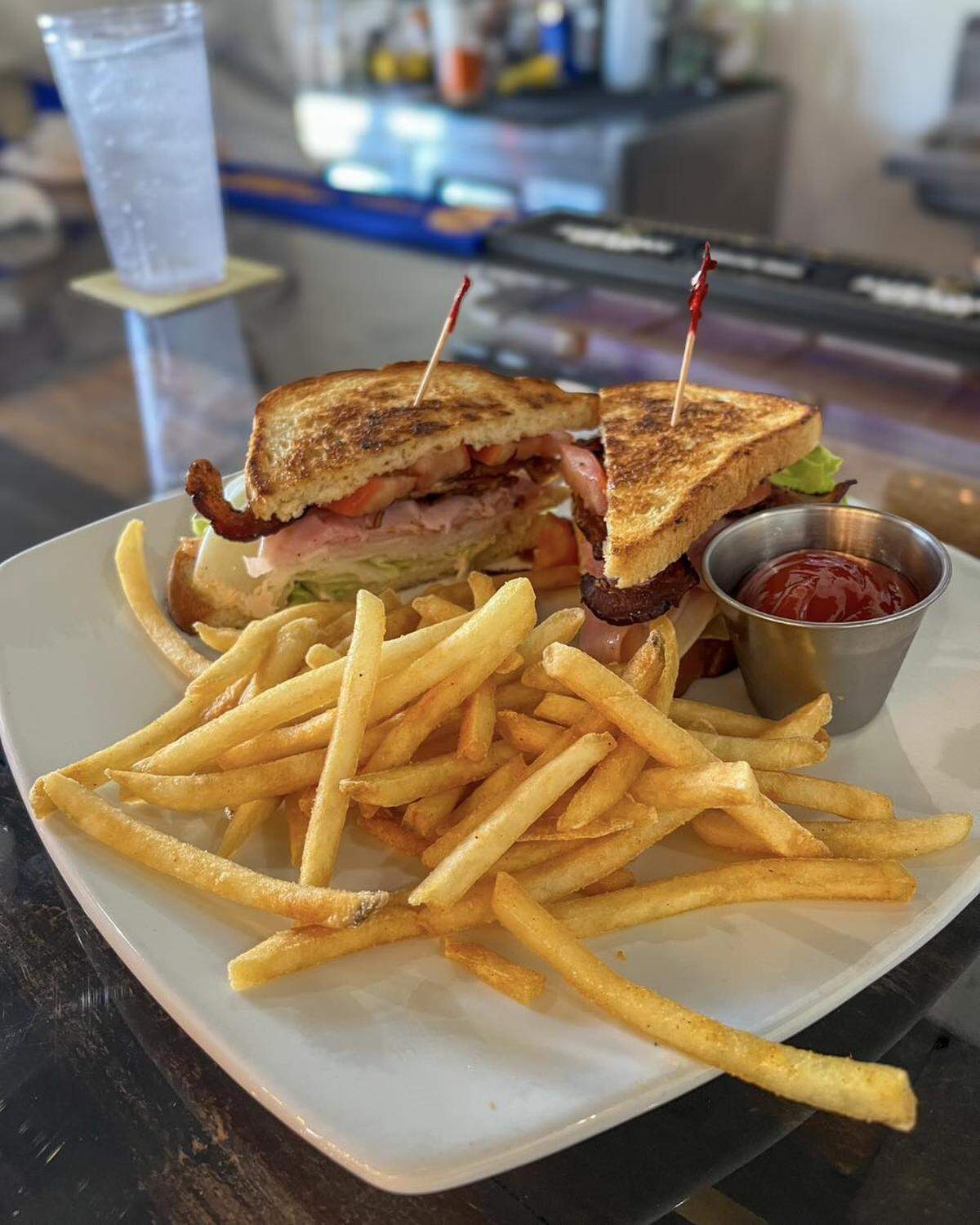 R&R Public House serves club sandwiches, main dishes like bangers and mash, pizza, starters and more.