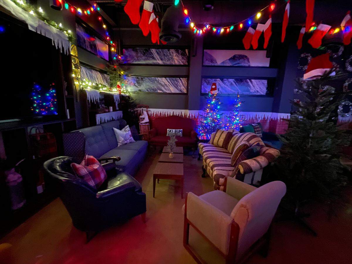 Snowbound is the title of a Christmas pop-up bar at Wichita’s Chicken N Pickle.