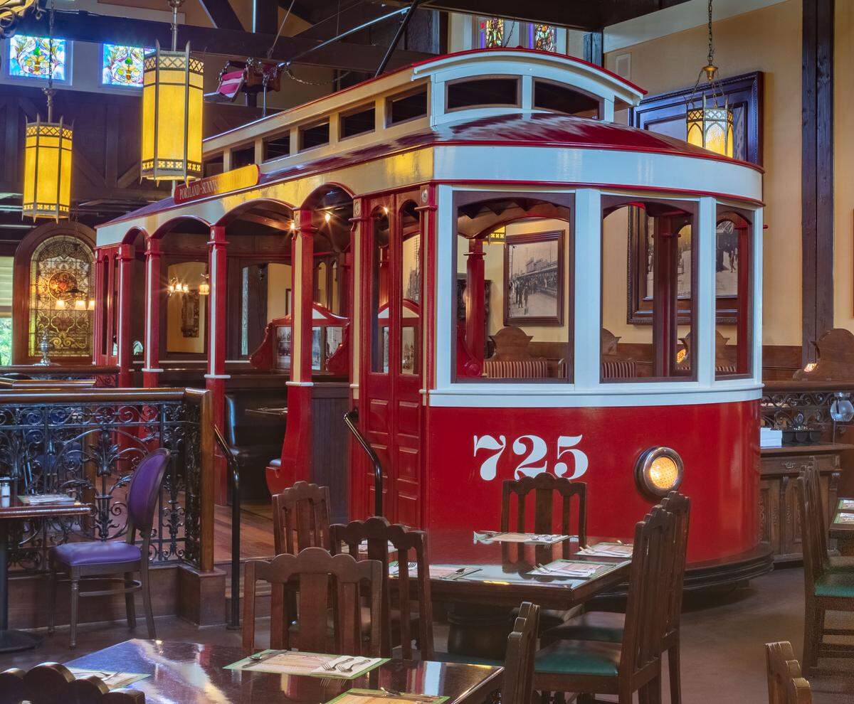 When it’s complete, the dining trolley will be the centerpiece of Wichita’s The Old Spaghetti Factory restaurant and will seat 18-20 inside.