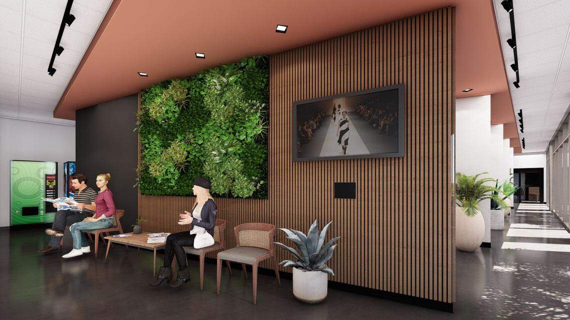 In addition to studio spaces at the new Studios on Market, there will be common spaces as well, including a seating area for guests and kitchenette and laundry areas for people renting the spaces.