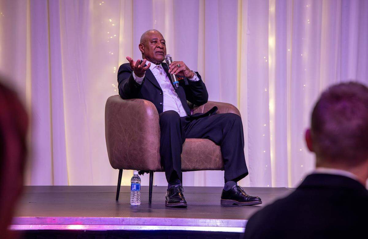 Baseball Hall-of-Famer Ozzie Smith was a keynote speaker at the NBC World Series Hall of Fame ceremony in January. Smith played for the Clarinda A’s at the Wichita summer tournament in 1976.