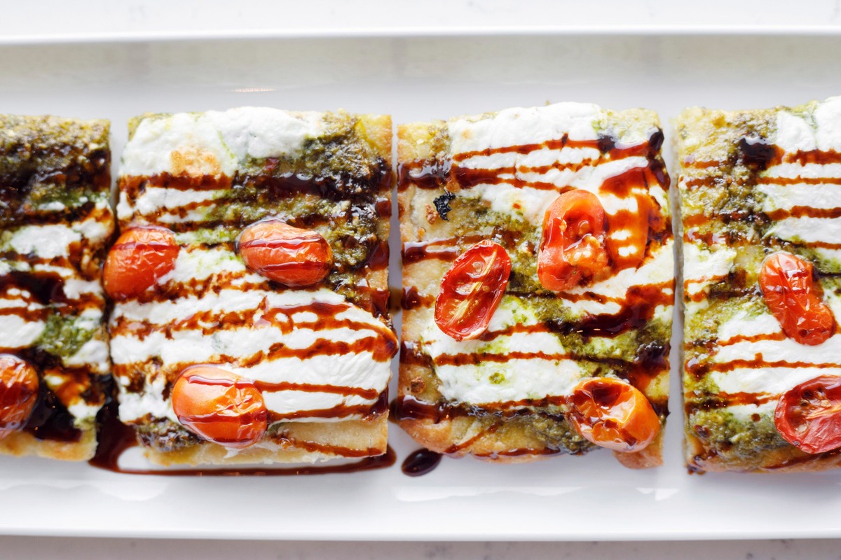 Rosemary Focaccia Flatbread is one of the new “bar bites” at the new Larcher’s Market.