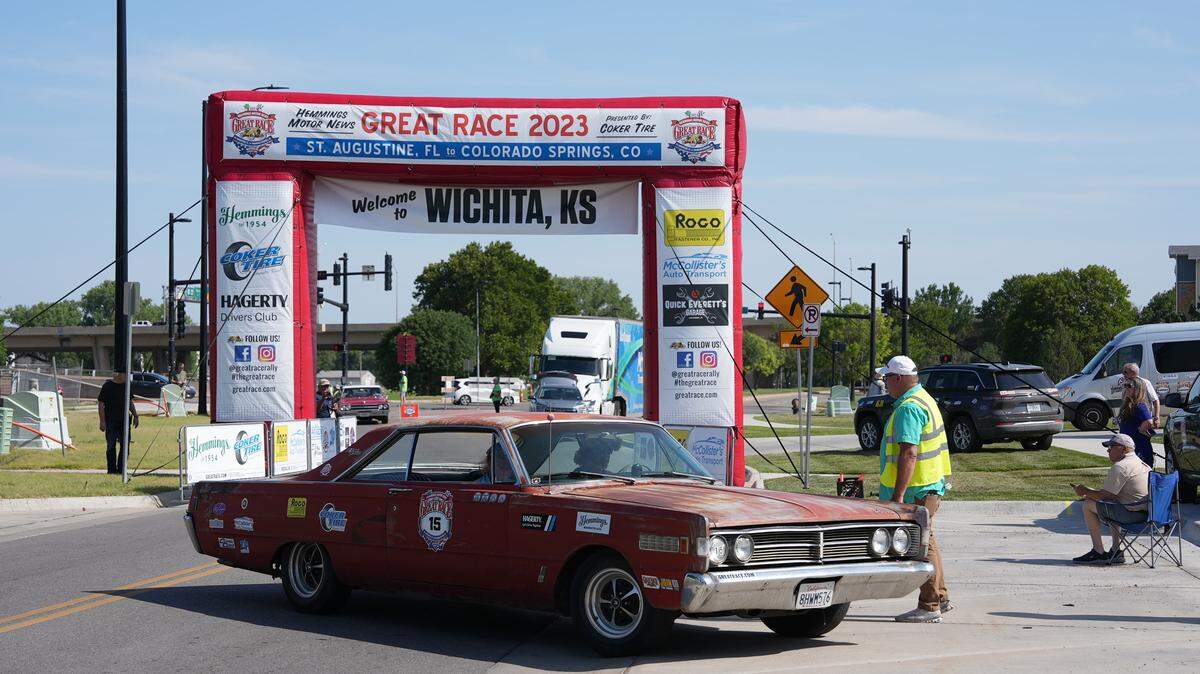 This year’s Great Race made a stop at Riverfront Stadium in Wichita on Thursday.