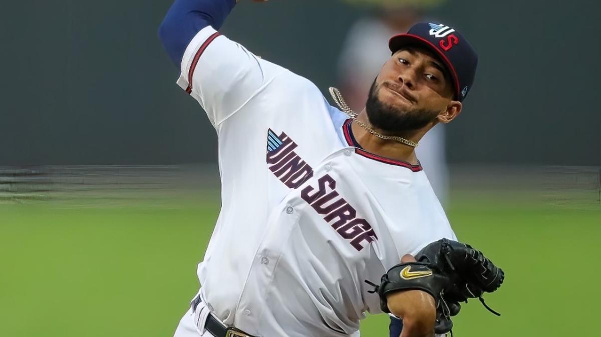 Simeon Woods Richardson is an intriguing 21-year-old prospect on the mound for the Wichita Wind Surge.