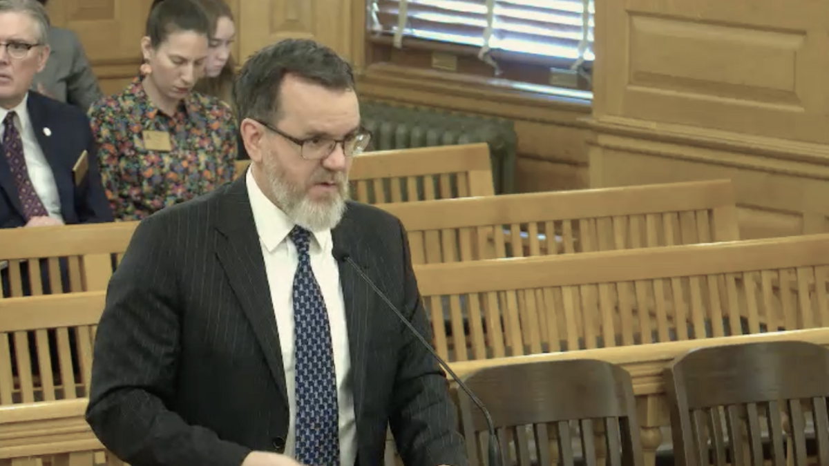 Rocky Nichols, executive director of the Disability Rights Center of Kansas, shown here testifying at the Kansas Statehouse, is relieved Attorney General Kris Kobach pulled Kansas out of a lawsuit that seeks to overturn disability rights outlined in Section 504 of the Rehabilitation Act.