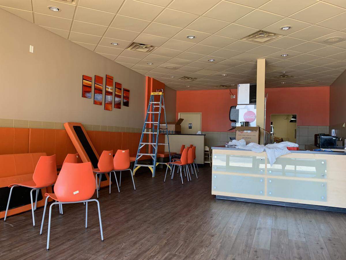The interior of the about-to-open Hibachi Boy on Wichita’s west side is almost complete.
