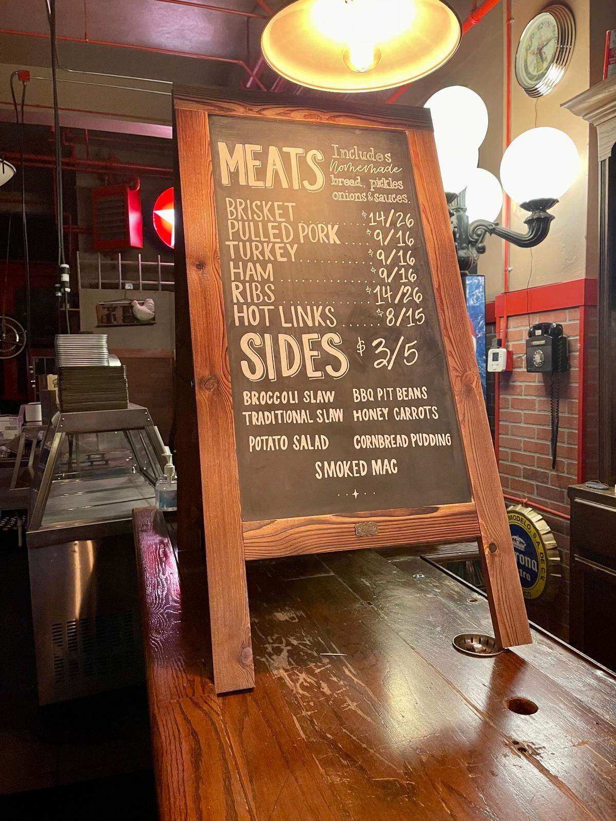 Station 8 BBQ’s menu