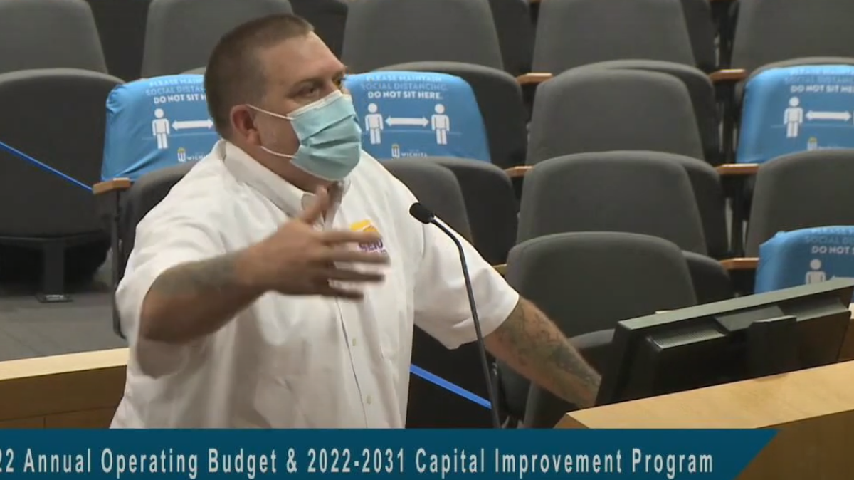 Wichita union leader Esau Freeman says privatization of city jobs leaves workers with lower wages and fewer benefits. Next year’s city budget privatizes the Century II Convention and Performing Arts Center and the city golf system.