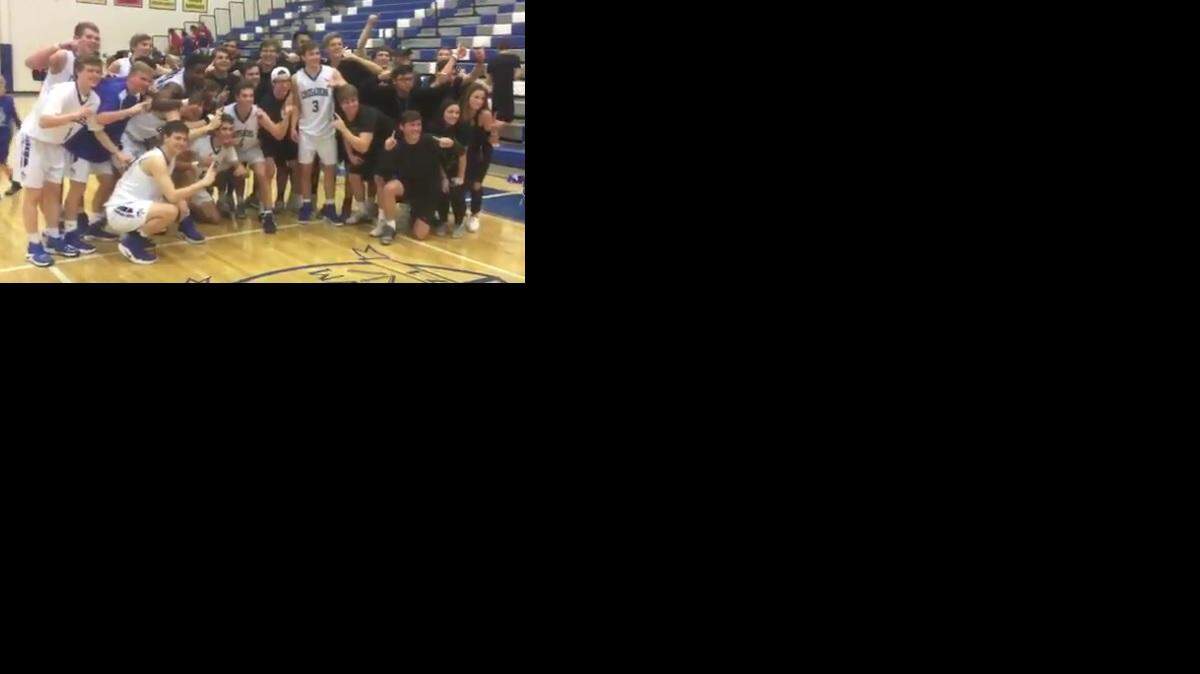 Kapaun Mount Carmel boys basketball team after defeating South Thursday night. 