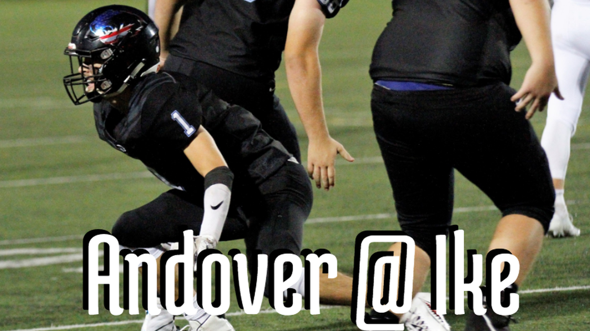 Eisenhower senior cornerback Cooper Ryan celebrates a fourth-down stop during the Tigers’ 30-22 loss to Andover on Thursday night. (Sept. 13, 2018)