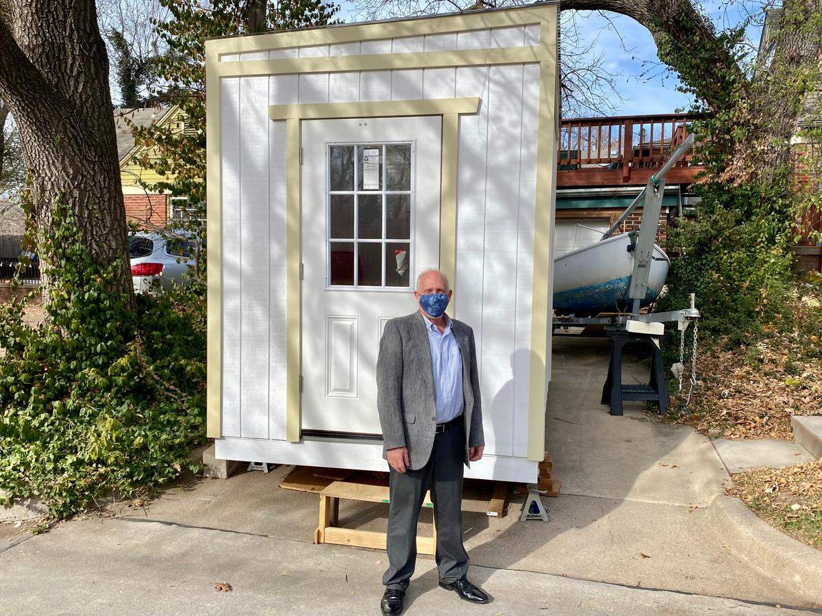 Charlie Bible of Wichita is hoping to sell his DineSpace portable dining rooms to restaurants both locally and nationally.