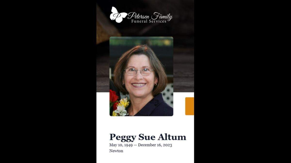 Peggy Sue Altum died after she was fatally shot on Dec. 15, 2023.