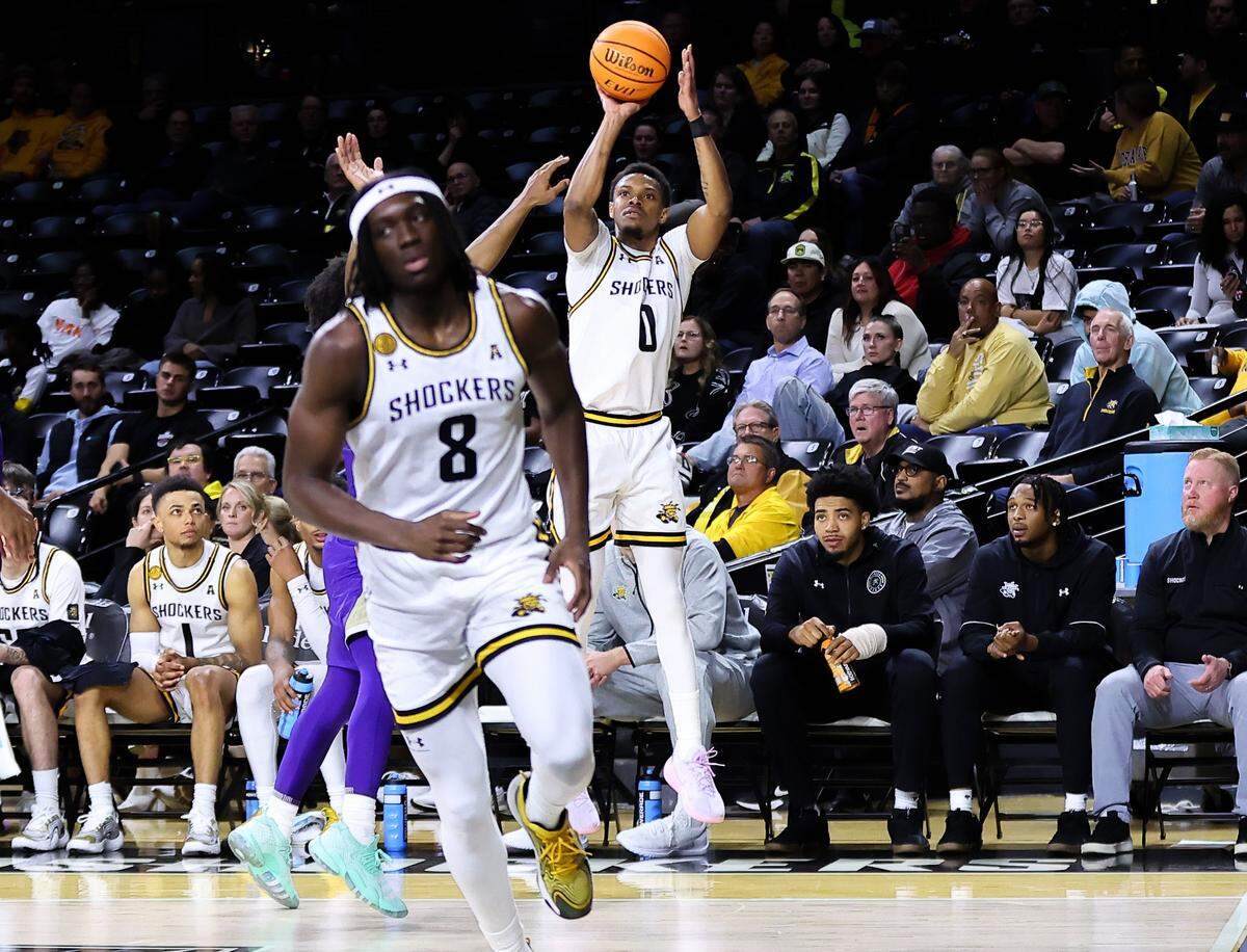 Wichita State sharpshooter A.J. McGinnis scored a season-high 14 points for the Shockers in the win over Alcorn State on Wednesday.