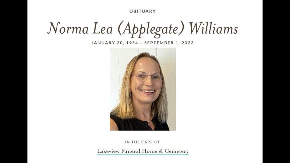 Norma Lea Williams, 69, of Wichita, died on Sept. 1, 2023, in a road-rage shooting in east Wichita.