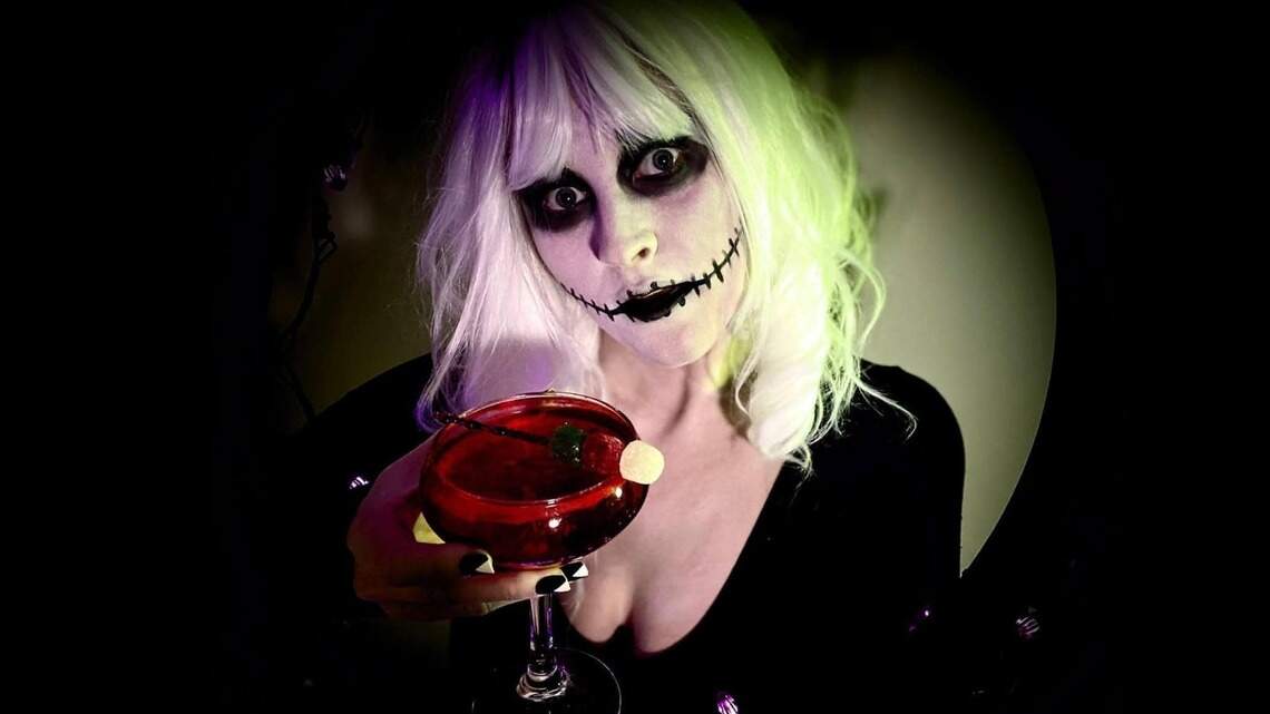 It creeped out crowds at Halloween. Now this spooky pop-up bar is back for Christmas.