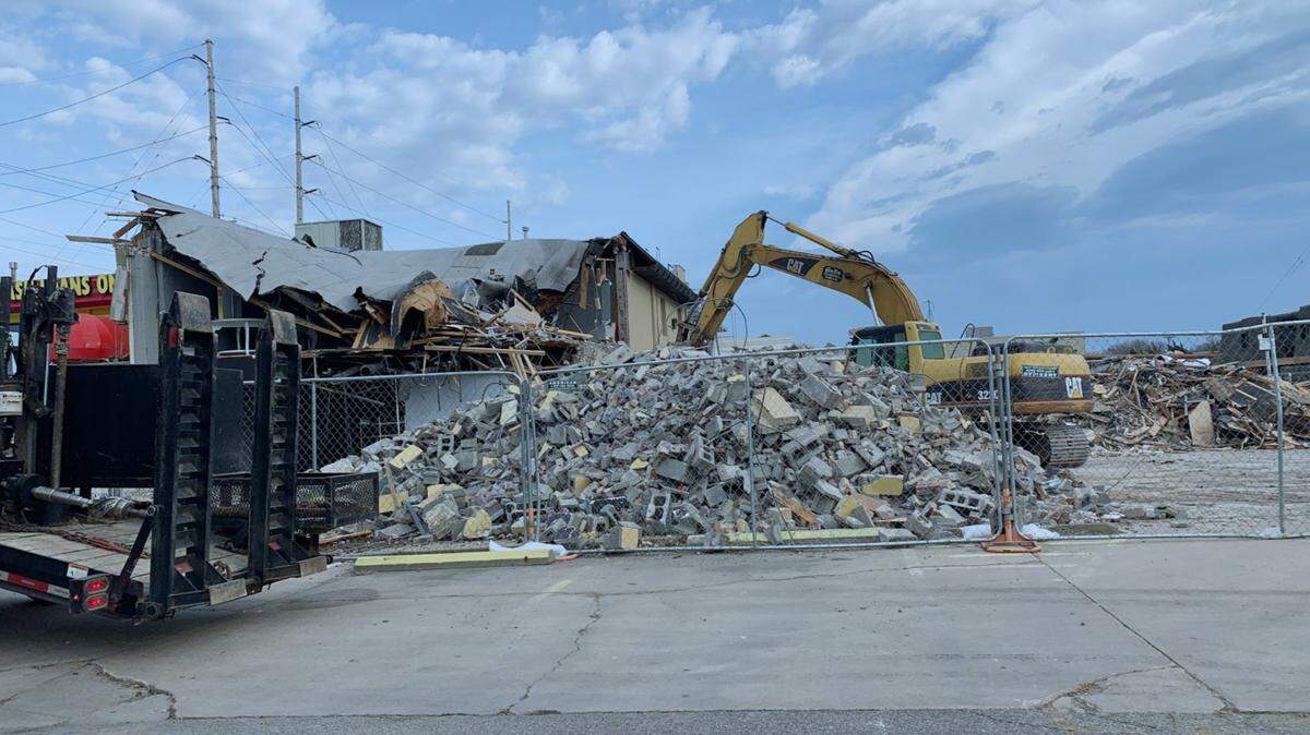 A new Dunkin is under construction just south of the southeast corner of Central and Rock Road.