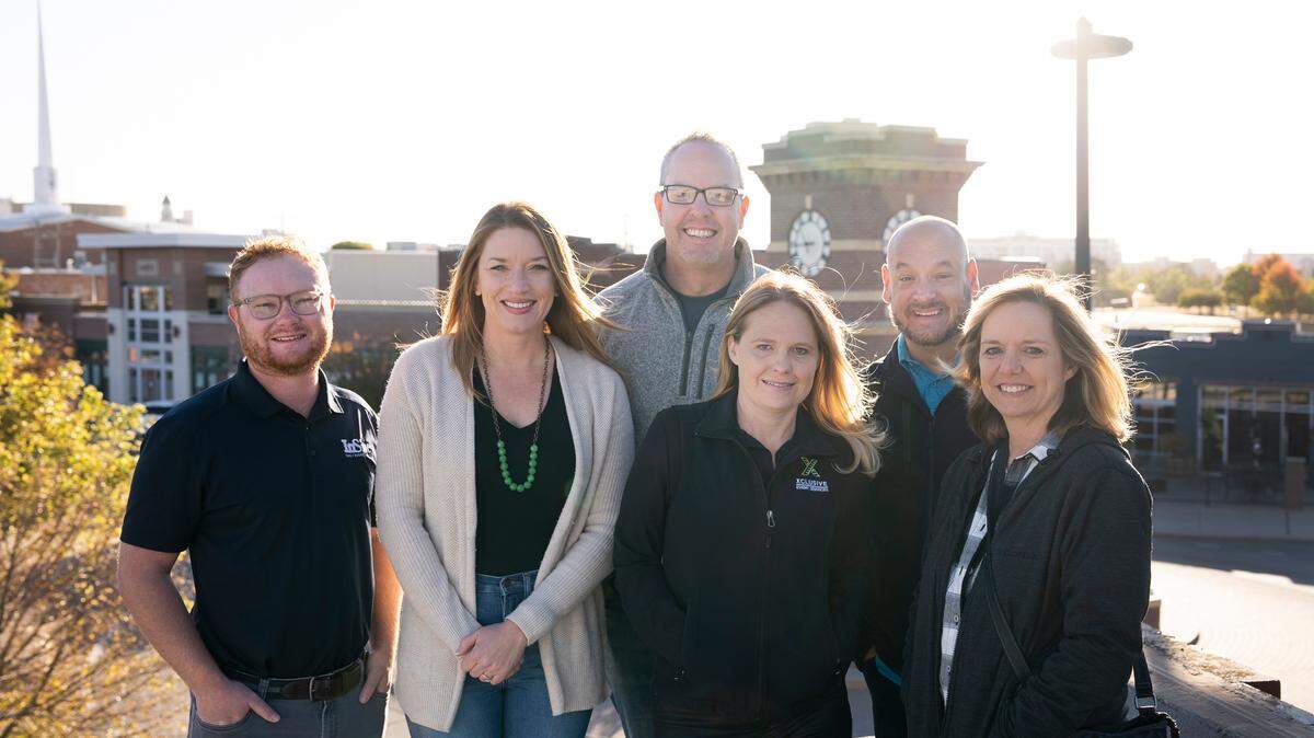 A group of Delano business people are starting the Delano Paddy Day Parade in March. They include, from left to right, Levi Iseman of InSite Real Estate Group; Monarch owner Jennifer Ray; InSite’s Jake Ramstack; Kary Taylor and Ron Knackstedt of Xclusive Events; and Lisa Slape of Slape & Howard.