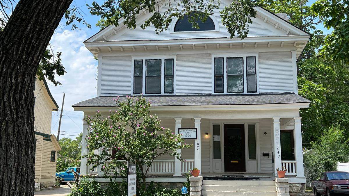 The former home of William Mathewson, better known as the original Buffalo Bill, is now up for auction. The house is at 1047 N. Market St.