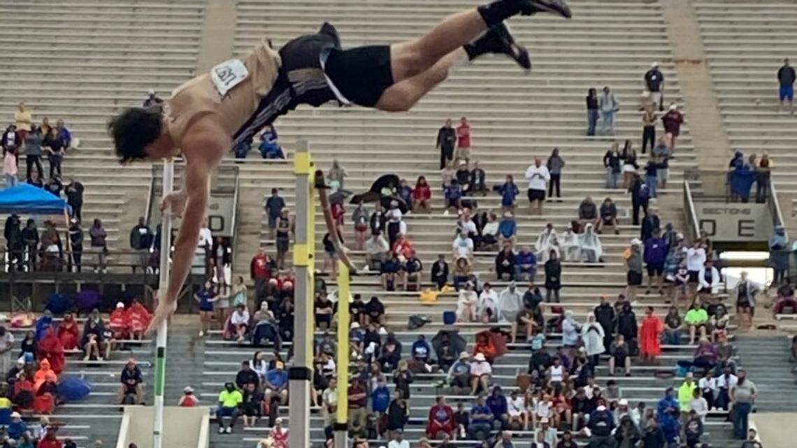 In his first season of trying pole vault, Andover Central’s Ashton Barkdull won the Class 5A state championship in the event on Thursday.