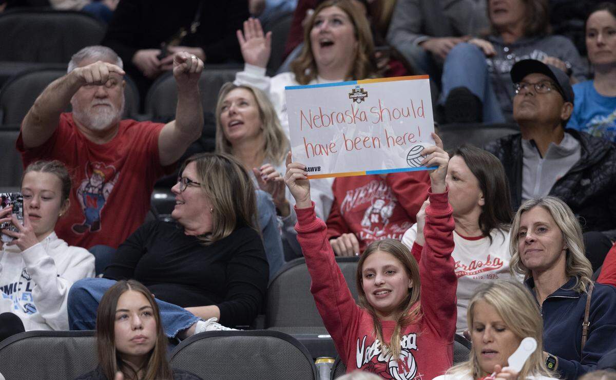 Nebraska fans were out in full force at the T-Mobile Center on Thursday despite their team losing in the regional final to Texas A&M last Sunday.