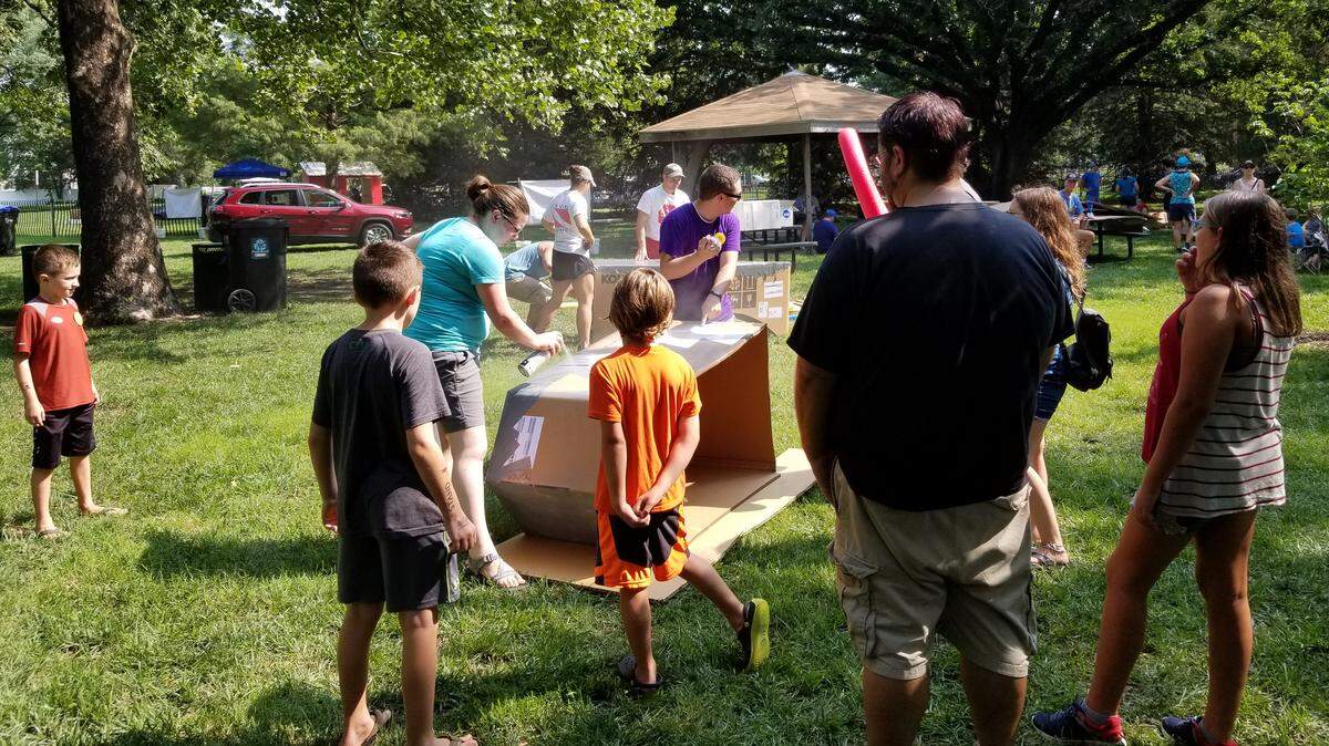 Most of this weekend’s Summer Daze events in Newton will be held in the shade.  This photo is from the 2018 festival. 