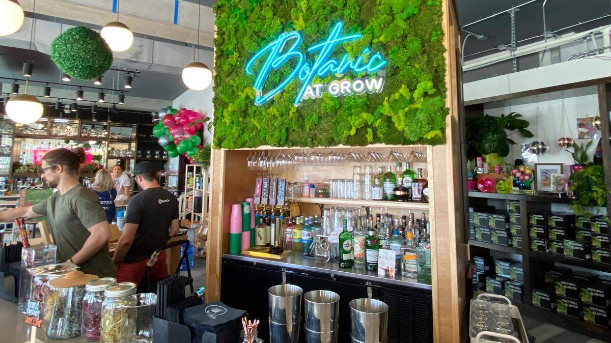 Botanic is the name of the plant-themed bar inside GROW, a unique new Wichita plant store that also offers a DIY bar.