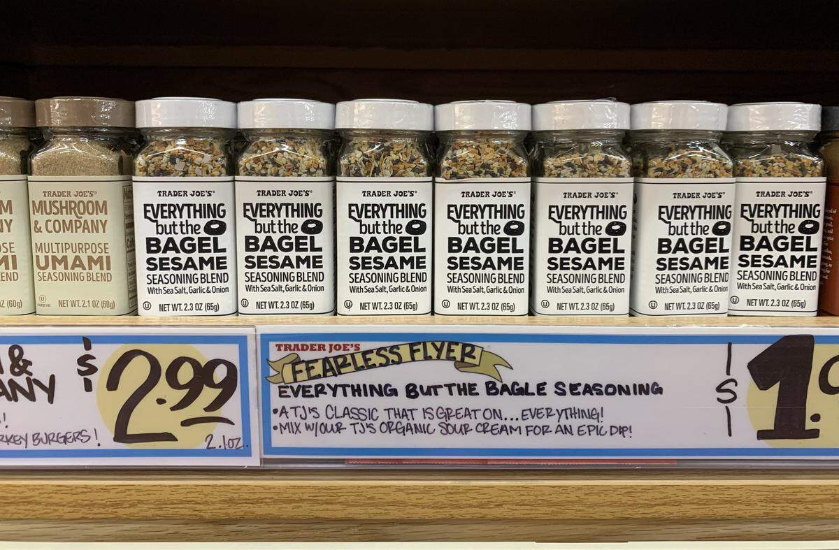Trader Joe’s Everything But the Bagel Sesame Seasoning Blend makes just about everything taste better, fans say.