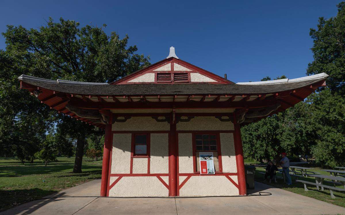 This 1911 pagoda in Riverside Park once was a concessions stand, then bathrooms and then storage. Now, volunteers are working to restore the 600-square-foot building and put a wildlife classroom there that can double as an event venue.