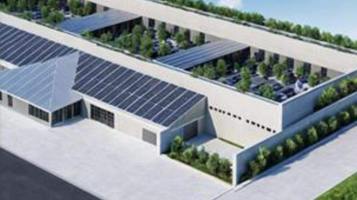 A rendering of a proposed data center site in Wellington in Sumner County.
