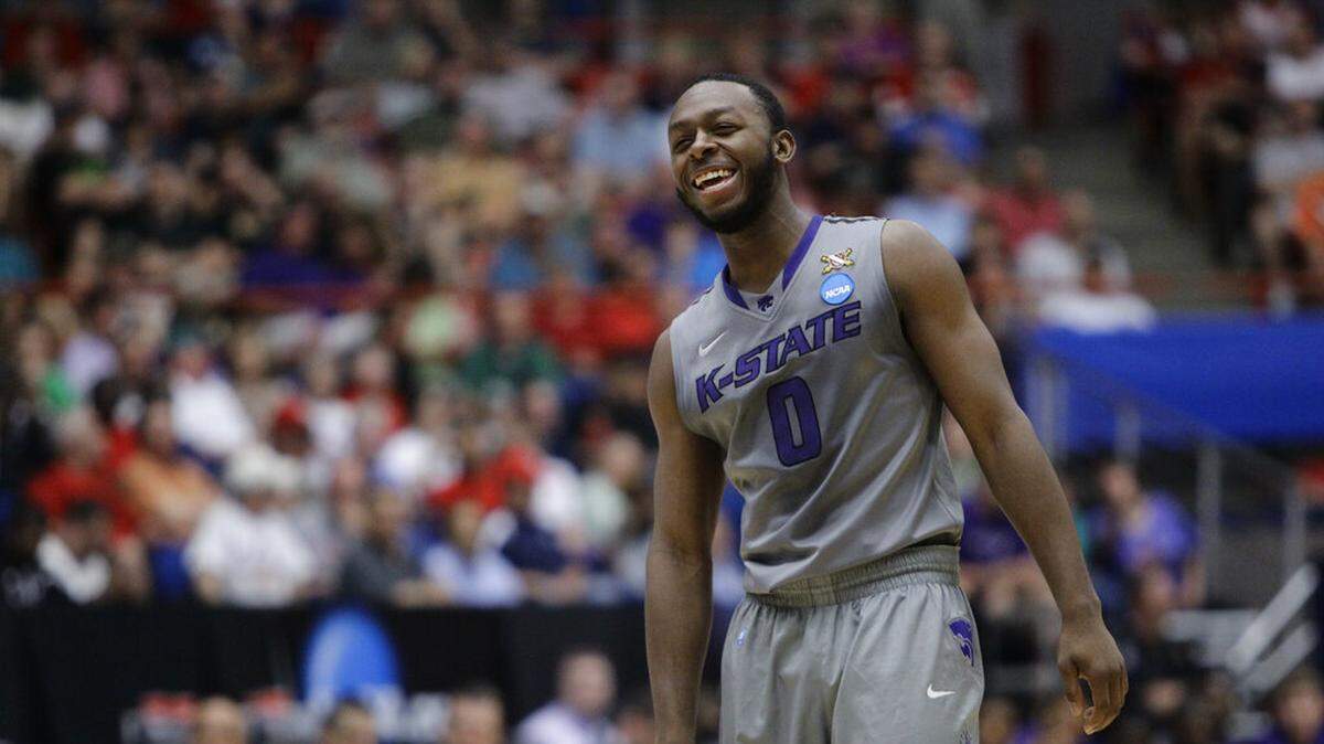 Kansas State’s Jacob Pullen during a Southeast Regional NCAA college basketball tournament second-round game pn Thursday, March 17, 2011, in Tucson, Ariz. (AP Photo/Matt York)