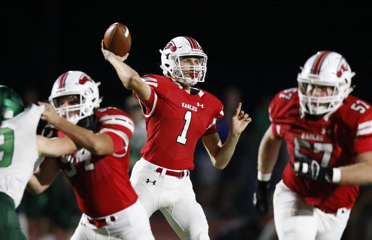 Maize quarterback Caleb Grill is one to watch in the sectional round Friday against Great Bend.
