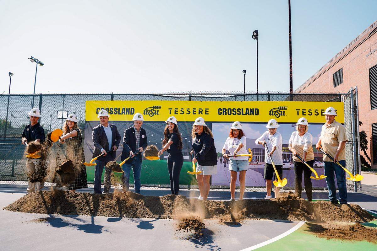Wichita State held a ceremonial groundbreaking ceremony this past Saturday for a new softball-only indoor practice facility that coach Kristi Bredbenner believes can be a “game-changer” for the program.