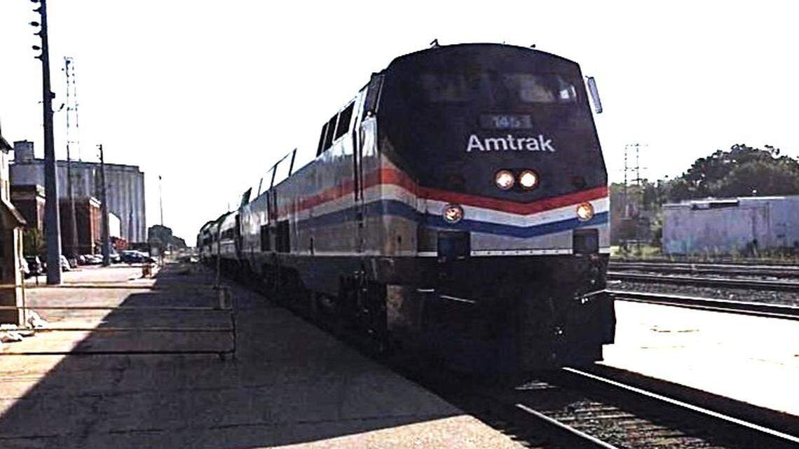 An Amtrak passenger trying to get comfortable during his trip ended up in his underwear, forcing the train to stop in North Carolina, investigators say.