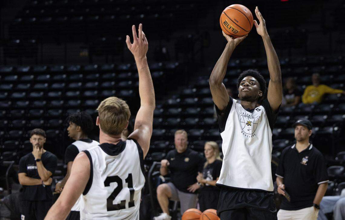 Fresno State transfer Brian Amuneke could be the kind of sharpshooter that Wichita State has desperately been in search of in recent seasons.