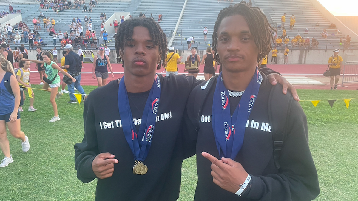 Olathe North seniors Josh and Jason Parrish won a combined five gold medals at last week’s Kansas high school state track and field meet. Both brothers are signed to compete for Wichita State in college.