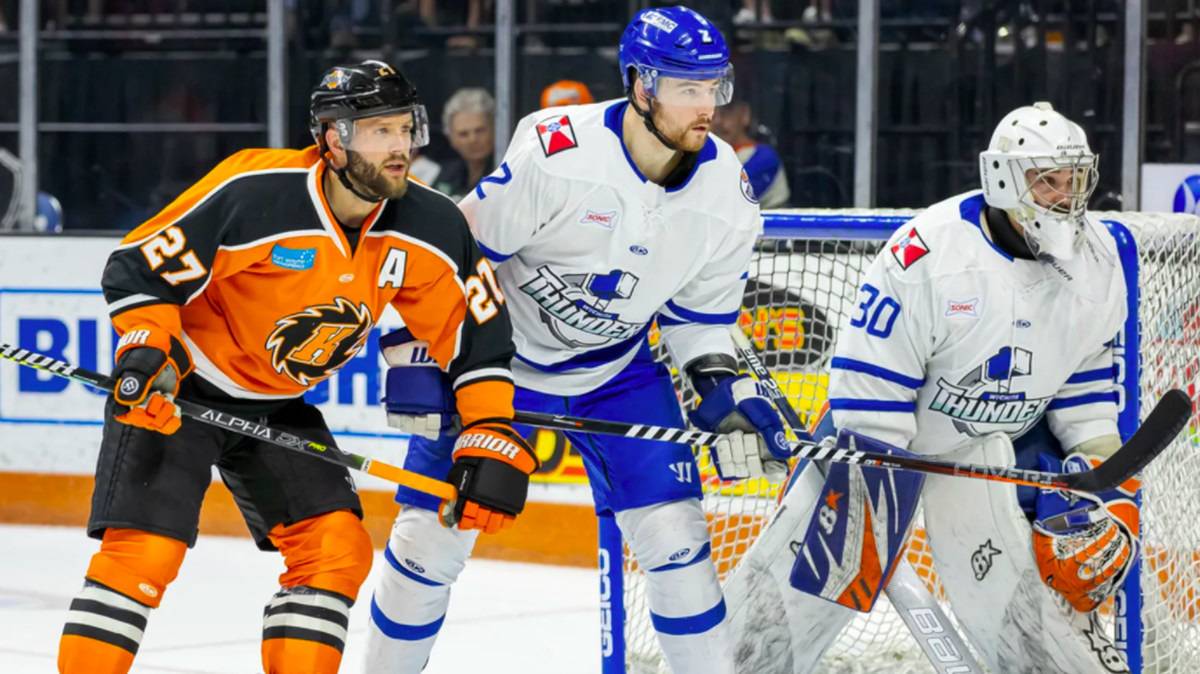 The Wichita Thunder will play the Fort Wayne Komets in the first round of the ECHL playoffs, starting with Tuesday’s home game at the Wichita Ice Center.
