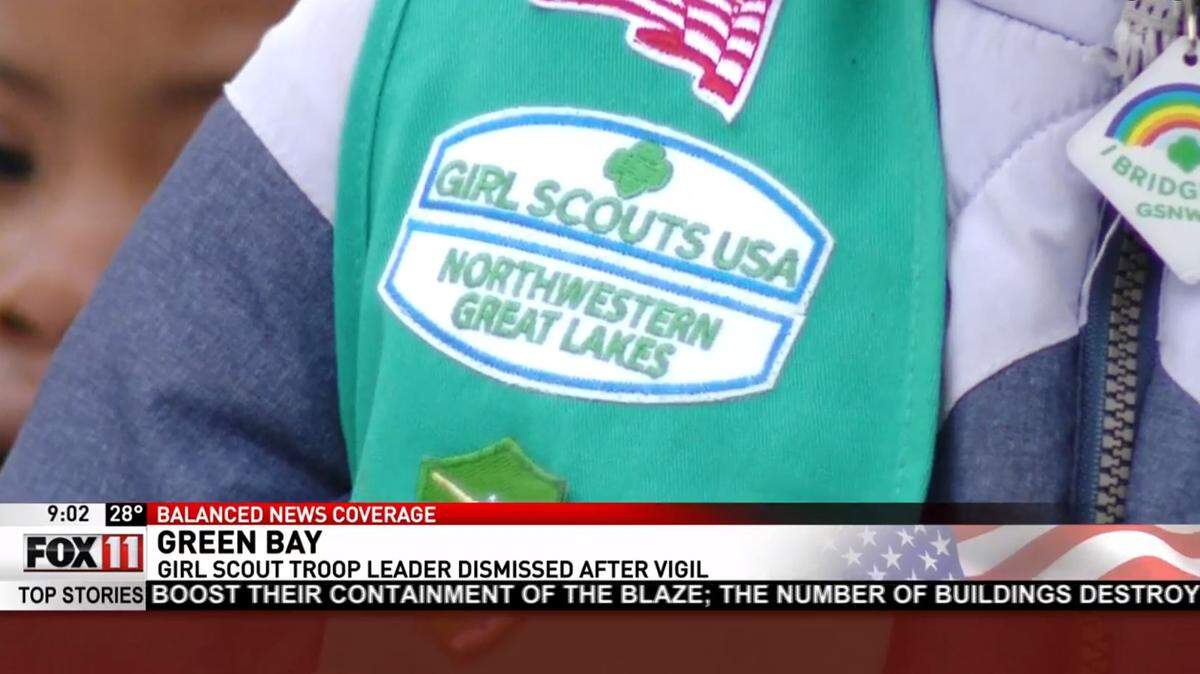 Girl Scout Troop 4029 leader Elizabeth Steffel says she was fired by the The Girl Scouts of the Northwestern Great Lakes council.