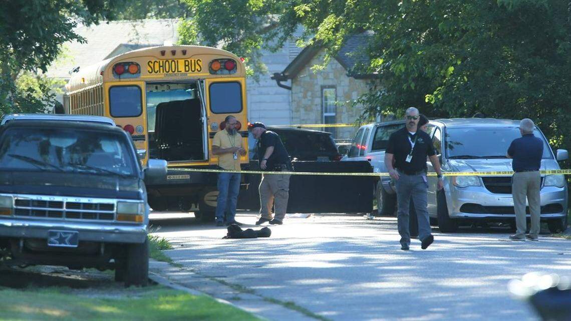 An 8-year-old girl was killed after she was hit by a school bus Wednesday morning in south Wichita.