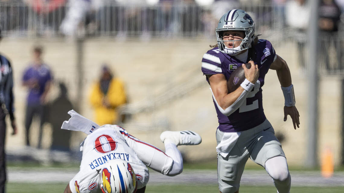 Check out photos from Kansas State’s 18th straight Sunflower Showdown win vs. KU
