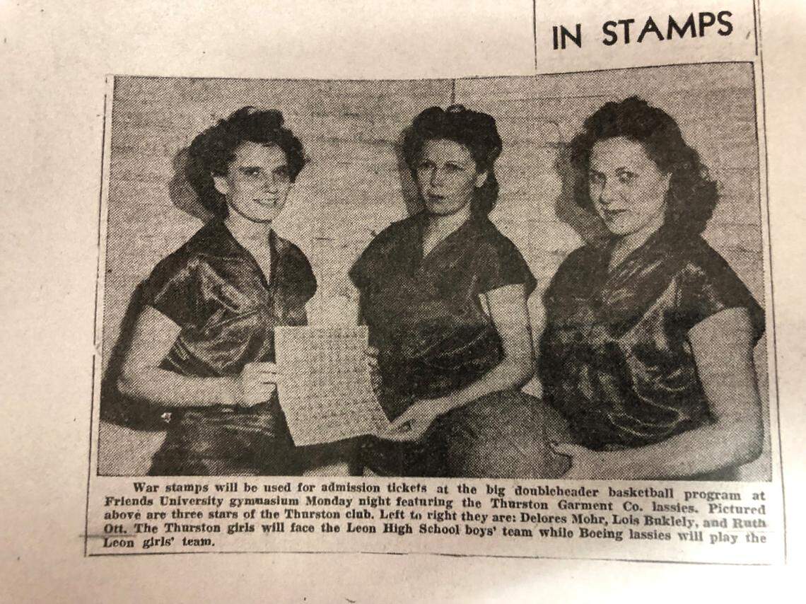Ott and her teammates became so well-known they became endorsers of war stamps during World War II.
