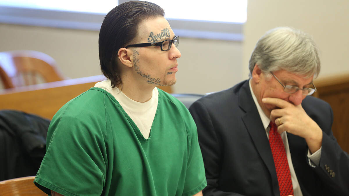 Justin Terrazas, who is accused of driving an SUV that ran over Wichita police officer Brian Arterburn, was in court on Tuesday with his lawyer Mark Sevart to enter a plea connected with the incident. (Nov. 13, 2018)