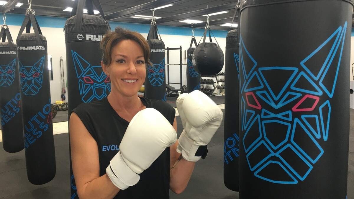 There’s no sign yet, but Laurie Spence, pictured, and Tyler Stinson have moved their Evolution Fitness Studios to the onetime Black Canyon Grille space on North Rock Road.