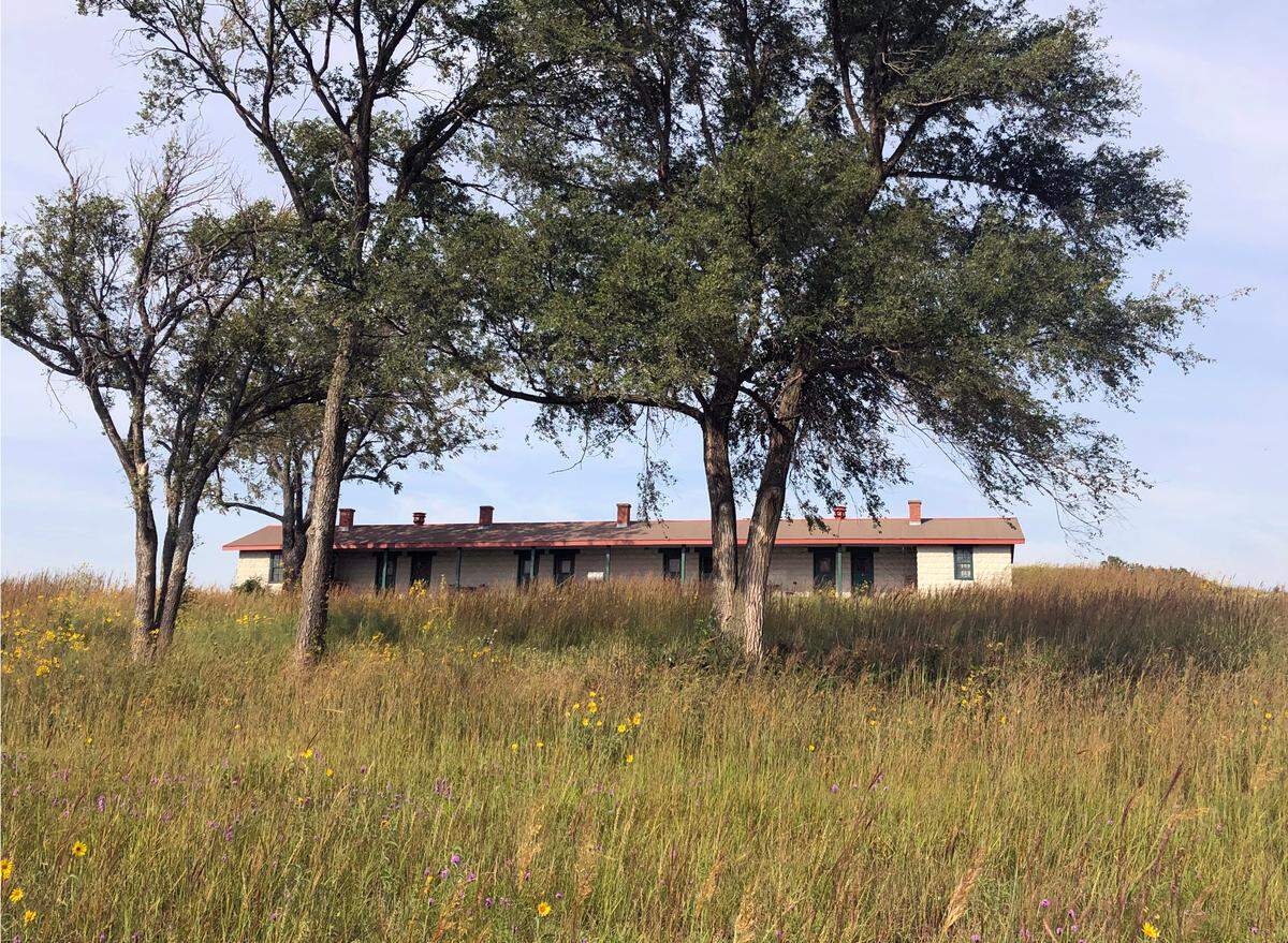 A historic bunkhouse near Matfield Green that once housed railroad workers station has been converted into studio apartments and is now available for rent on on Airbnb.