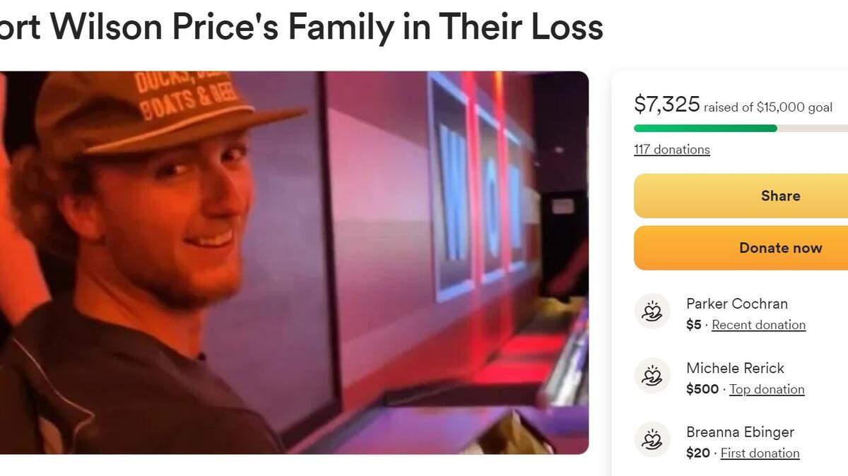 A GoFundMe has been set up to help the family of Wilson Price, a 20-year-old city of Wellington employee who died in a workplace accident Wednesday.