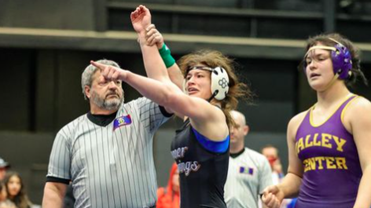 Bonner Springs junior Olivia Stean dedicated her undefeated state championship to her best friend.