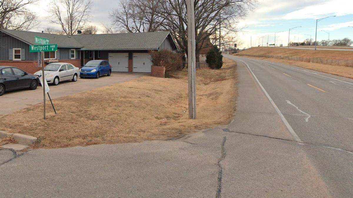 A 56-year-old man died Saturday after leaving the roadway to the left and crashing into the garage of 4411 W. Westport in northwest Wichita.