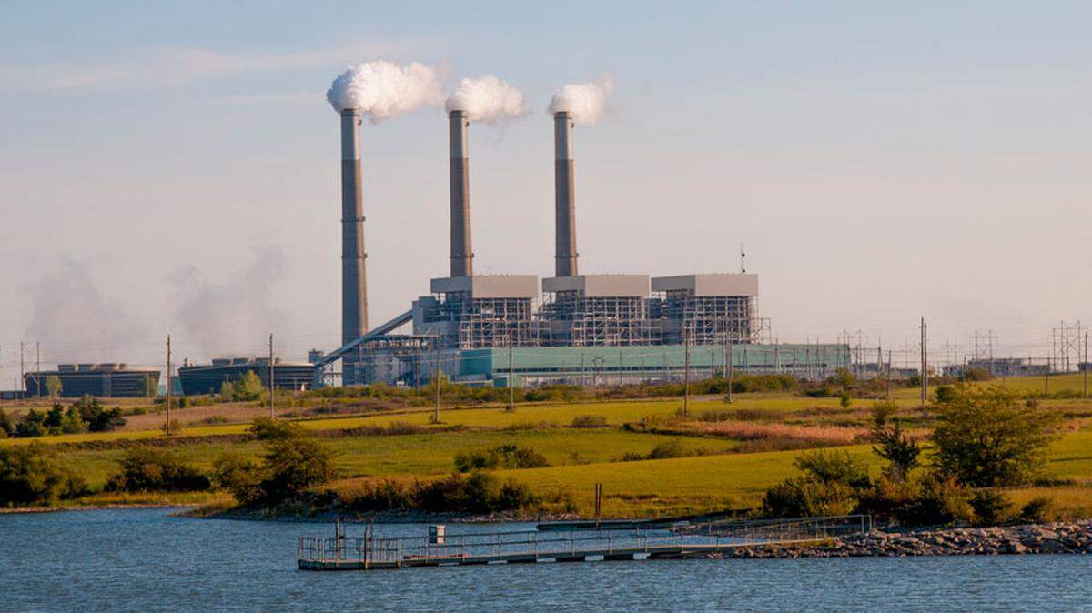 Jeffrey Energy Center, the state's largest power plant, where two employees died Sunday in a steam accident.