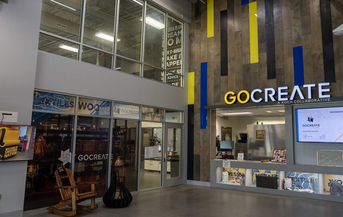 GoCreate, a Koch Collaborative, offers students and paying community members access to an array of tools and studio space to design and build in. Since 2017, more than 2,000 members have made use of its facilities, according to Ty Masterson's campaign.