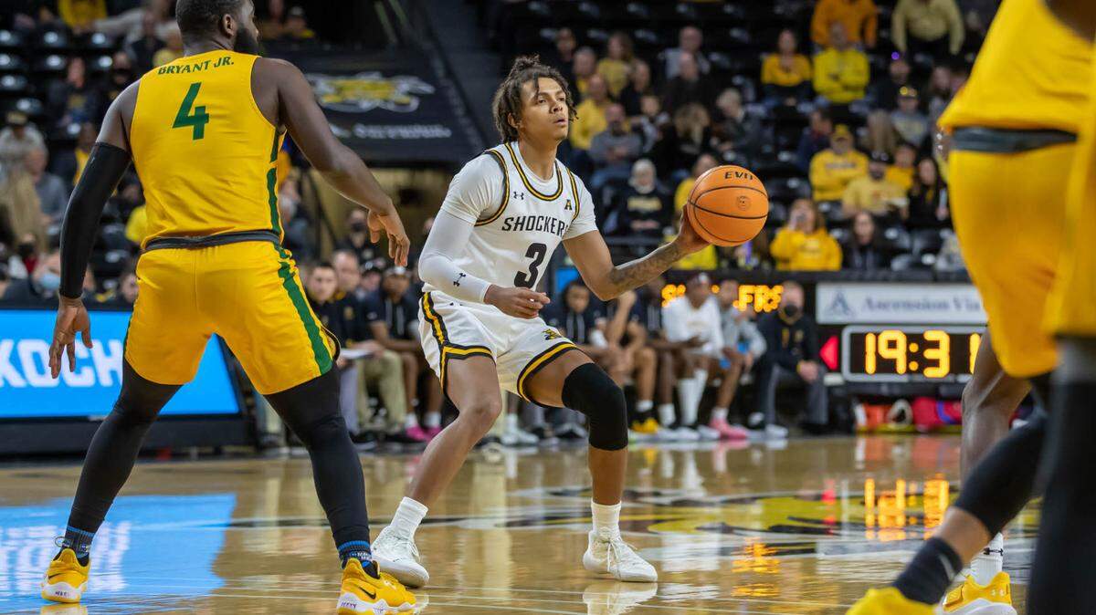 Wichita State point guard Craig Porter looks to make a pass in Saturday’s win against Norfolk State.